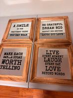 Spiegel lijstjes met tekst, Ophalen of Verzenden, Zo goed als nieuw