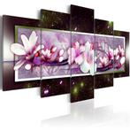 9 Magnolia Bloemen 5 Luik Canvas Schilderij 200x100cm Nieuw, Huis en Inrichting, Woonaccessoires | Schilderijen, Tekeningen en Foto's