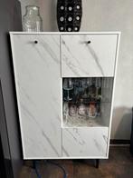 Mooie Servieskast met marmerlook MOET WEG!, Ophalen, Kunststof, 100 tot 150 cm, 50 tot 100 cm
