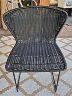Moderne eetkamerstoelen (4 stuks) – zwart rietlook, Ophalen, Gebruikt, Zwart, Vier
