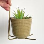 2 vintage design messing PLANTENHANGERS Germany plant hanger, Ophalen of Verzenden, Gebruikt