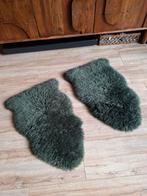 2 x groene schapenvacht van ikea,leer!, Huis en Inrichting, Ophalen, Zo goed als nieuw