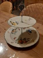 JANNEKE BRINKMAN , BOTANIA -  ETAGÈRE - PORSELEIN, Ophalen of Verzenden, Zo goed als nieuw, Bord(en), Overige stijlen