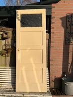 Paneeldeur met raam, Doe-het-zelf en Verbouw, Deuren en Horren, Ophalen, Gebruikt, Minder dan 80 cm, Binnendeur