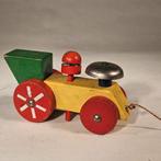 Houten Speelgoed Trein met Bel & Trekkoord, Gebruikt, O, N, Compact