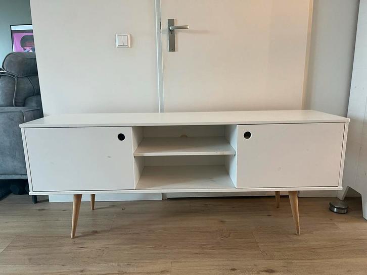 Woood TV Meubel Retro - Stijlvol en praktisch, Huis en Inrichting, Kasten | Televisiemeubels, Zo goed als nieuw, Minder dan 100 cm