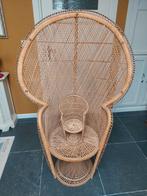 Vintage boho pauwstoel, Huis en Inrichting, Ophalen, Gebruikt, Eén