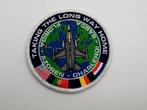 Patch RNLAF "Taking the long way home" Terugkeer NL F-16's, Verzenden, Luchtmacht, Nederland, Embleem of Badge
