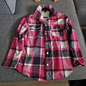 Shein Blouse - XS - Roze/Zwart Geruit beschikbaar voor biedingen