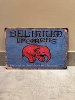Mancave Bar Café Wanddecoratie metalen bordje Delirium bier, Verzamelen, Ophalen of Verzenden, Zo goed als nieuw, Reclamebord, Plaat of Schild
