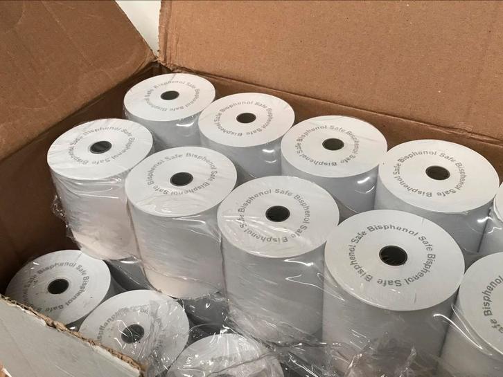 55 kassarollen 80 mm, Diversen, Papierwaren, Zo goed als nieuw, Ophalen of Verzenden