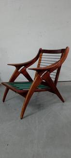 Vintage Dutch Design De Ster Gelderland Teak Fauteuil, Huis en Inrichting, Hout, Gebruikt, Minder dan 75 cm, Ophalen of Verzenden