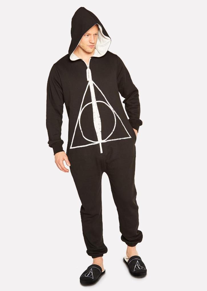 Onesie, Jumpsuit Harry Potter "Deathly Hallows" hooded, Kinderen en Baby's, Carnavalskleding en Verkleedspullen, Nieuw, Jongen