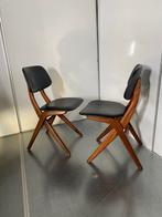 2 Louis van Teeffelen sissors stoelen, Huis en Inrichting, Stoelen, Ophalen, Gebruikt, Twee, Zwart