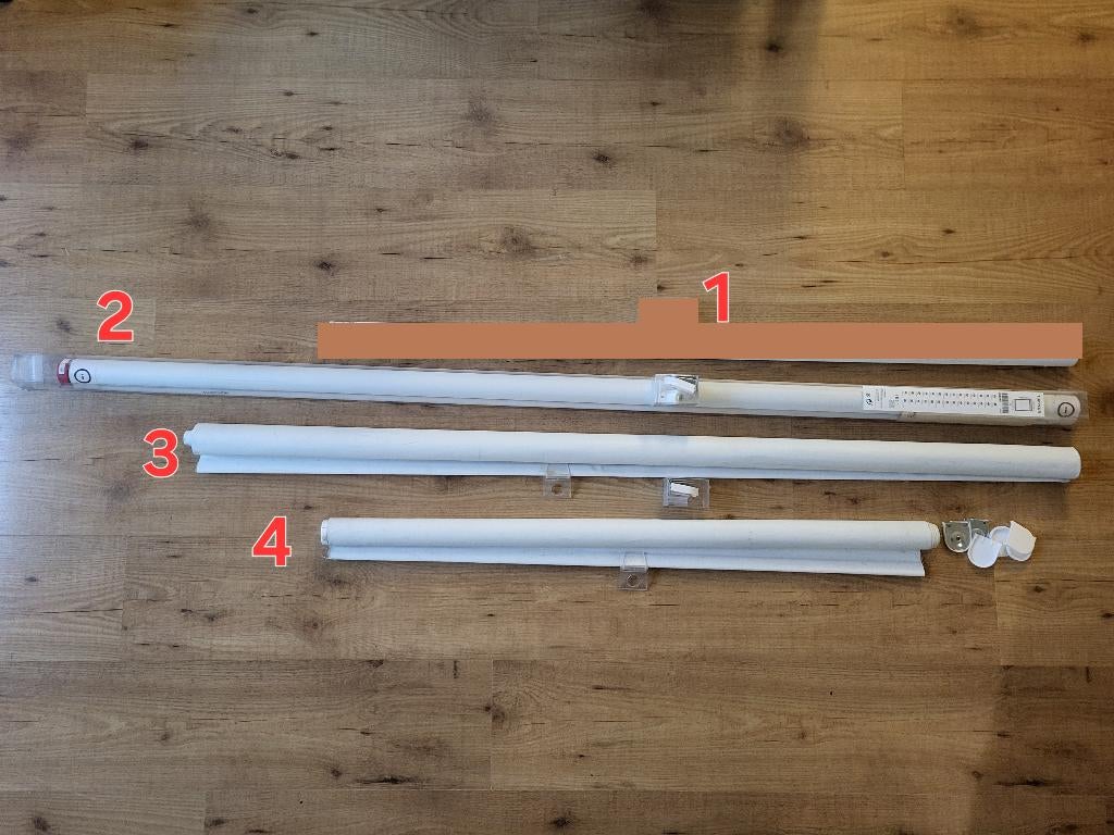 Tupplur rolgordijnen, wit, verduisterend, Ophalen, Wit, 50 tot 100 cm, Zo goed als nieuw