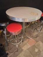 Retro bel air tafel, Huis en Inrichting, Barren, Ophalen of Verzenden, Gebruikt, Inclusief barstoelen