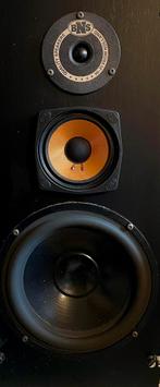 KOOPJE: BNS 394B. Drieweg luidsprekers. Weg ermee!, Gebruikt, 60 tot 120 watt, Front, Rear of Stereo speakers, Ophalen