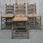 Knopstoelen, Volkskunst, beschilderd, brocante, Antiek en Kunst, Antiek | Meubels | Stoelen en Banken, Ophalen