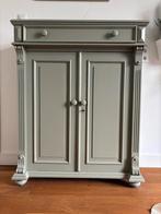 Prachtige groen grijze kast brocante., Huis en Inrichting, Ophalen, Zo goed als nieuw, 25 tot 50 cm