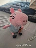 Papa Pig, Peppa Pig knuffel, Ophalen of Verzenden, Zo goed als nieuw, Overige typen
