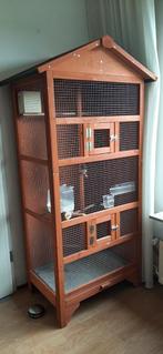 Luxe kamervoliére kamerkooi, Dieren en Toebehoren, Vogels | Hokken en Kooien, Ophalen of Verzenden, Gebruikt, Hout, Volière