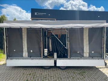 Aanhangwagen voor het aanbrengen van spouwmuur isolatie  beschikbaar voor biedingen