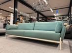 Nieuw Leolux Enna Bank 2x115 wolstof Groen Design 255, Leolux, 75 tot 100 cm, Ophalen of Verzenden, Rechte bank