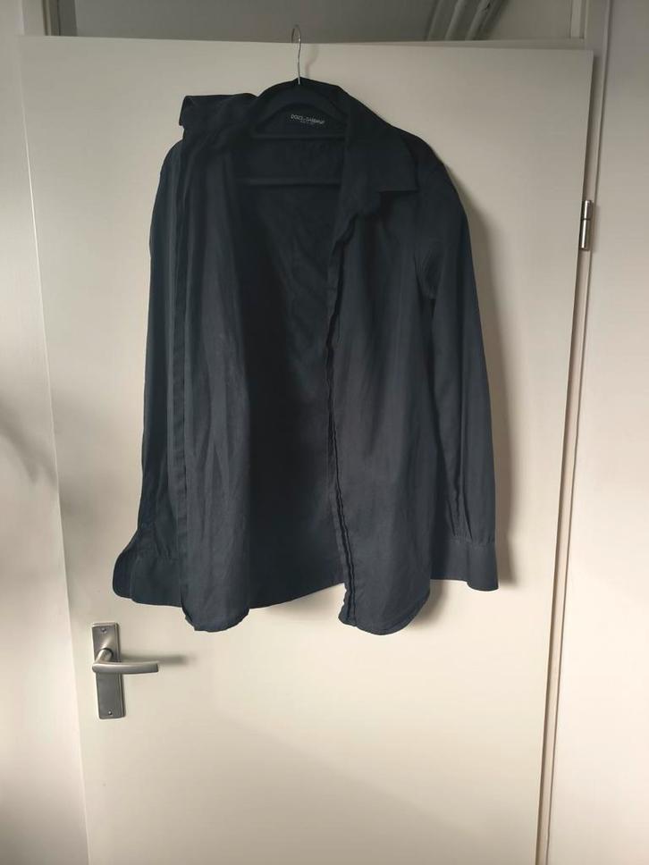 Dolce & Gabbana Zwart Overhemd, Kleding | Heren, Overhemden, Gedragen, Halswijdte 41/42 (L), Zwart, Ophalen of Verzenden