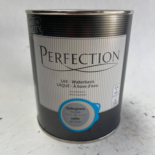 Perfection Lak Verf Muisgrijs Grijs Zijdeglans 750ml, Doe-het-zelf en Verbouw, Verf, Beits en Lak, Nieuw, Lak, Minder dan 5 liter