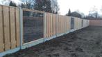 21-planks Douglas schutting - grijs glad beton, Tuin en Terras, Schuttingen, Nieuw, Hout, 1 tot 2 meter, Ophalen