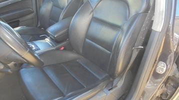 stoelen set zwarte leer voor Audi A6 C6 sedan - bj.2004-2012 beschikbaar voor biedingen