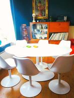Vintage/retro Tulip style tafel voor 6 personen, Ophalen of Verzenden, Huis en Inrichting