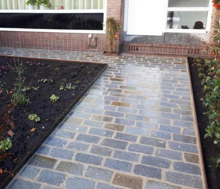 Natuursteen kasseien, Tuin en Terras, Tegels en Klinkers, Zo goed als nieuw, Natuursteen, 10 m² of meer, Ophalen