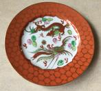 Chinees bord met draak en phoenix met goudaccenten gemerkt, Antiek en Kunst, Verzenden