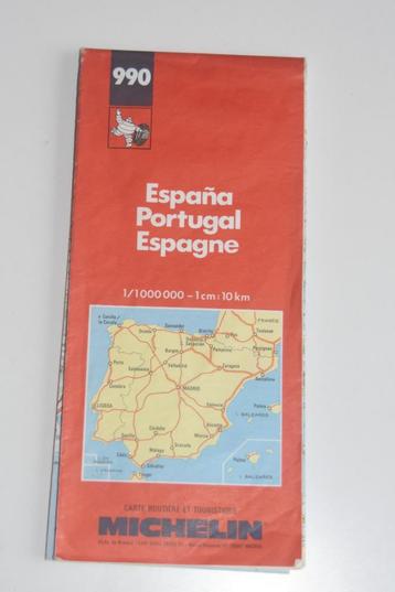 Michelin 990 routekaart Spanje Portugal landkaart wegenkaart beschikbaar voor biedingen