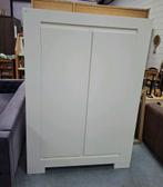 Kledingkast | wit | hout | 175x124x55 cm | hang/leg, Huis en Inrichting, Kasten | Kledingkasten, Ophalen, Met deur(en), Gebruikt