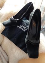 Gianni Versace pums, zwart suede, leer, maat 39, origineel, Verzenden, Zwart, Zo goed als nieuw, Versace