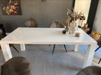 Witte hoogglans tafel 2 bij 1 m, Huis en Inrichting, Tafels | Eettafels, Ophalen, 200 cm of meer, 50 tot 100 cm, Zo goed als nieuw