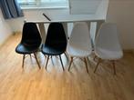 4 eetkamer stoelen kuip design modern, Huis en Inrichting, Stoelen, Vier, Gebruikt, Modern trendy, Hout