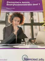 Elementaire kennis bedrijfsadministratie deel 1, Boeken, Studieboeken en Cursussen, Boom, Ophalen of Verzenden, Zo goed als nieuw