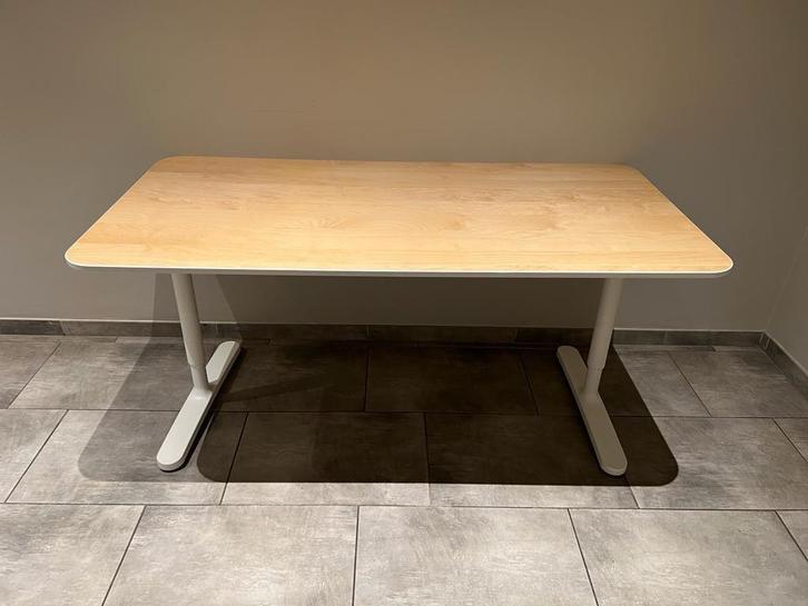 Ikea Bekant Bureau - 160x80 - In hoogte verstelbaar, Huis en Inrichting, Bureaus, Gebruikt, Bureau, In hoogte verstelbaar, Ophalen