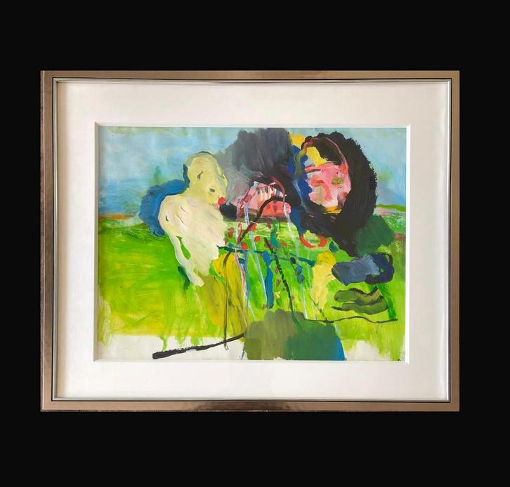 Kees van Bohemen, originele gouache uit 1976, Antiek en Kunst, Kunst | Schilderijen | Modern, Ophalen