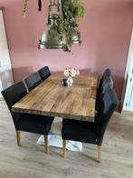 Landelijke eettafel 180 cm, Huis en Inrichting, Ophalen, Gebruikt, 50 tot 100 cm, Vijf personen of meer