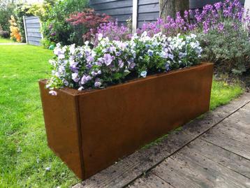 Corten Bloembak, rechthoekig 100x40x40 Topkwaliteit!! beschikbaar voor biedingen