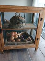 oud landelijk Brocante houten kastje kast goede staat, Ophalen