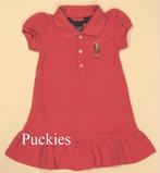 Maat 68 (9M) Ralph Lauren Big Pony polojurk coral *NIEUW*, Kinderen en Baby's, Babykleding | Maat 68, Meisje, Jurkje of Rokje