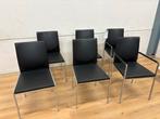 Kff eetkamerstoelen: 4 zonder, 2 met leuning, Huis en Inrichting, Stoelen, Ophalen, Zwart, Stijlvol, Zo goed als nieuw
