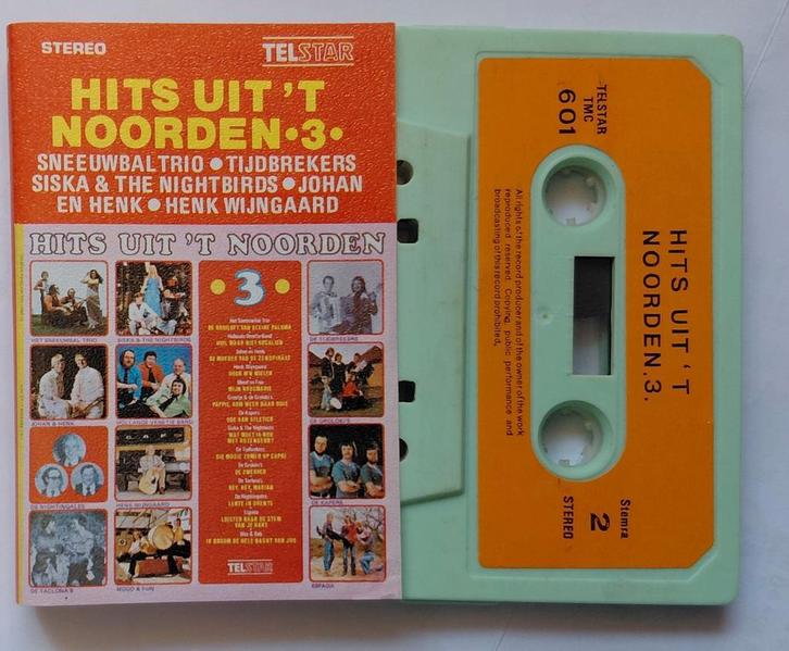 TMC  - 601.  Hits uit 't Noorden •3•, Cd's en Dvd's, Cassettebandjes, Zo goed als nieuw, 1 bandje, Ophalen of Verzenden