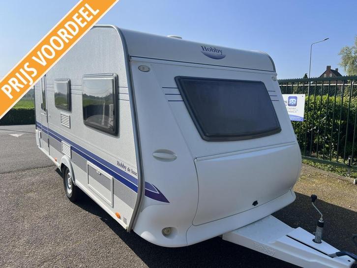 Hobby de luxe 440 SB - Voortent - Luifel - totaal 1350 kg., Caravans en Kamperen, Caravans, Bedrijf, tot en met 4, Treinzit, Hobby
