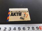 sticker Politiek VVD 1980 landelijke ledenwerf, Verzamelen, Stickers, Ophalen, Zo goed als nieuw, Bedrijf of Vereniging